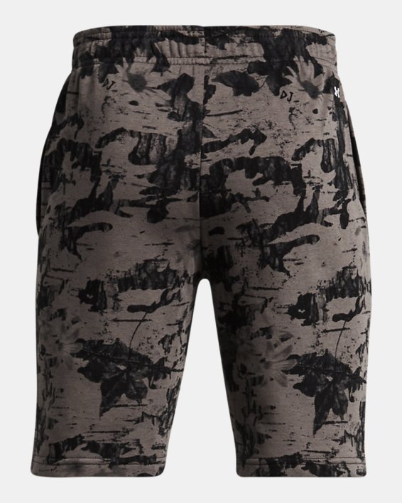 Boys' Project Rock Terry Printed Shorts, Brown, pdpMainDesktop image number 1